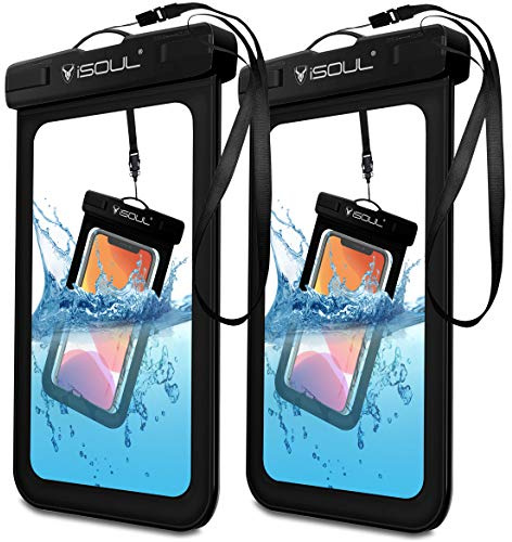 Waterproof Phone Case, Waterproof Phone Pouch Dry Sealed Bag with Lanyard for All Smartphones Samsung, iPhone 17/16/15/14/13/12/11/XS/Max/XR/X Galaxy S10 for Swimming Fishing Hiking Surfing 2 Pack