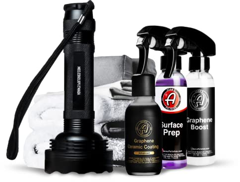 Adam's Advanced Graphene Ceramic Coating (Complete Kit) - 10H Graphene Coating for Auto Detailing, 9+ Years of Car Protection & Patented UV Technology
