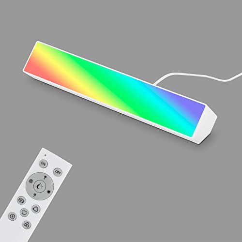 Briloner - Foco RGB Smart Home, funciona con Alexa, mando a distancia, barra de luz LED, decoración de habitaciones, decoración de juegos, accesorios de juegos, decoración LED, lámpara de pared,