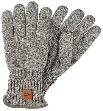 camel active Herren Melierte Strickhandschuhe mit warmen Futter