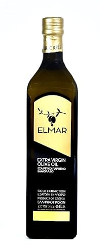 Trinovi Elmar Extra Vergine Olivenöl Kreta - Erste Qualität - 1 Liter- Direkt aus Oliven gewonnen, Die mit Einem Speziellen Verfahren Behandelt Wurden - Kaltgepresst - Elaion aus Griechenland