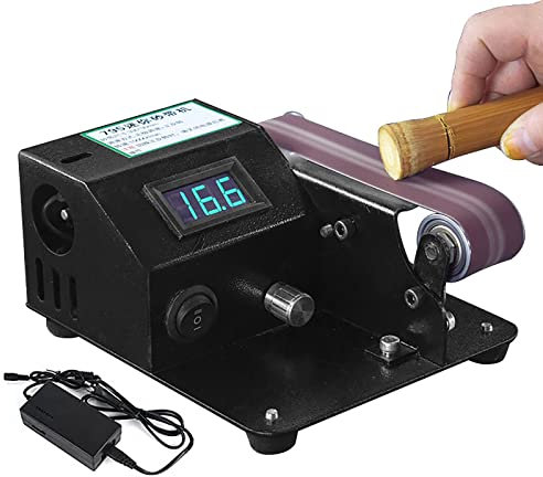 Ponceuse À Bande Électrique, Mini Ponceuse À Disque Électrique Multifonction Avec Affichage De Protection Intelligent, Réglage Positif Et Négatif, Polissage Multi-angles