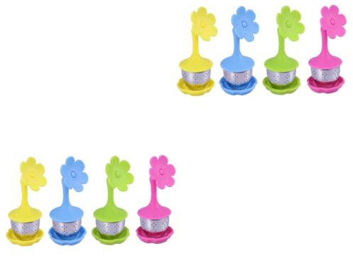 Cabilock 8 Stk Zubehör für die Teezubereitung teesiebe teeeier tee blüte Tee Sieb teeblüten tea balls teeball Teezubehör Tee-Ei Blumen Teekocher Zubehör Teefilter Teesieb aus Edelstahl