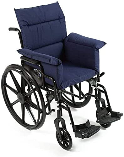 Druckreduzierendes Rollstuhlkissen mit Rückenstütze waschbar Polyester/Baumwolloberfläche bequemes Rollstuhlzubehör