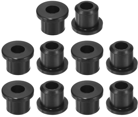 QUARKZMAN 28 Pezzi Occhielli in Gomma 8mm Foro di Perforazione, Passacavi Guarnizione 5mm ID Gommini Passacavo Scrivania Nero Siliconica per Tappo Organizzare Filo Cablaggio Casa Auto