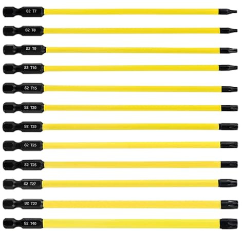 Juego de destornilladores Torx – Juego de destornilladores magnéticos de seguridad, juego de 12 destornilladores magnéticos, puntas de seguridad, kit de repuesto profesional para una precisión robusta