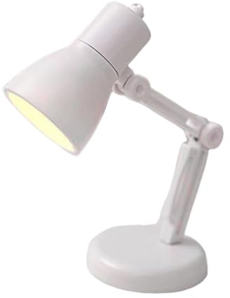 Small Table Lamp - Tiny Lights, Battery Based Desk PAT Lamps | Thoughtful Night Lamp for Bedrooms, Living Room, Portable Study Light, Minimal Decorations of