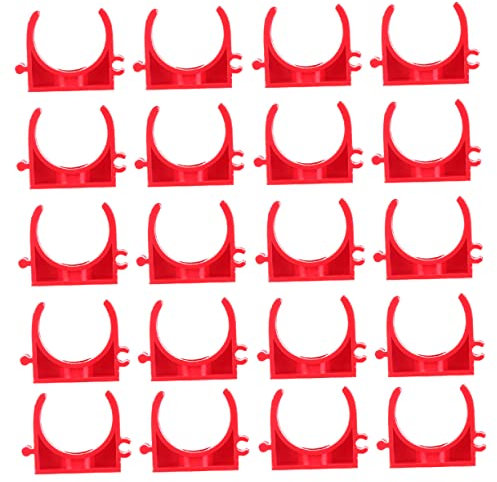 iplusmile U-Shaped PVC Pipe Clamp Holder Support for Cable Management, 100pcs Wire Tube Fixing Clips Suitable for Plumbing and Electrical Applications