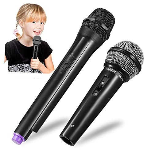 BESPORTBLE 4Pièces Microphones Plastique pour Accessoires de Jeu de Rôle pour Filles et Garçons pour Performances et Imagination