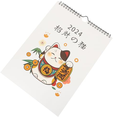 VILLFUL Wandkalender Einfacher Monatskalender mit Spiralbindung Hängender Jahreskalender Leichter Büroplaner für Zuhause und Büro