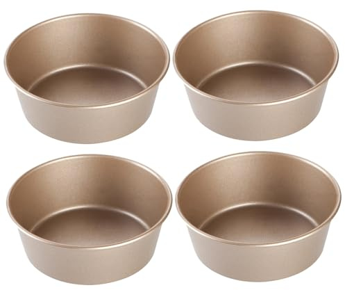 Grtheenumb Moule à œufs pour friteuse à air | Ramequins pour friteuse air, moule œufs 4 pièces, braconnier de 4, 5 pouces, gâteau antiadhésif, moules muffins, moules de cuisson pour sandwichs muf