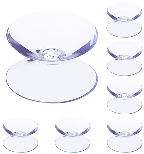 Veemoon Lot de 100 Patins Antidérapants Transparents 10X20 MM pour Table en Verre Ventouses Double Face en PVC Entretoises Protectrices pour Plateau de Table Protection Antidérapante