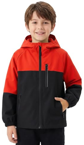 Baogaier Chaqueta Impermeable para Niñas Niño Cortavientos Ligera 5-13 Años | Abrigos de Lluvia, con Banda Reflectante, Primavera Otoño Chubasquero, Deportivos Exterior Diario Casual Colegio Senderismo