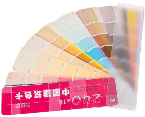 KHBUAB Cartella Colori Vernice Standard 258 Colori per Architettura | Riconoscimento Tinta, Set Professionale di Schede per Confronto, Carta e Plastica