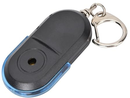 Wakects Localizzatore di Chiavi Wireless, Localizzatore Elettronico di Portachiavi, Telecomando, Dispositivo di Allarme Anti-smarrimento, Raggio di 8-10 Metri, Luce LED Attivata Fischio (BLUE)