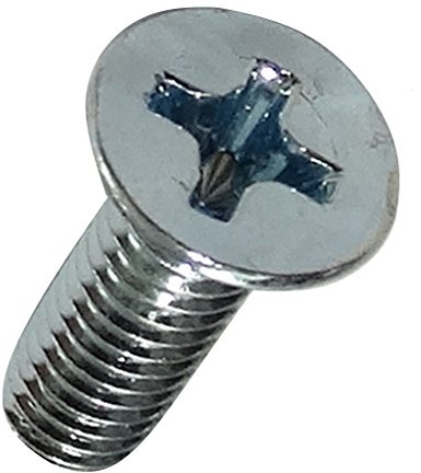 AERZETIX - C17563-50 x Bolzen - Senkkopfschrauben - mit Konischer Kopf - M4x12mm - DIN965A - Verzinkter Stahl - Fußabdruck - PH2 - kreuzförmig