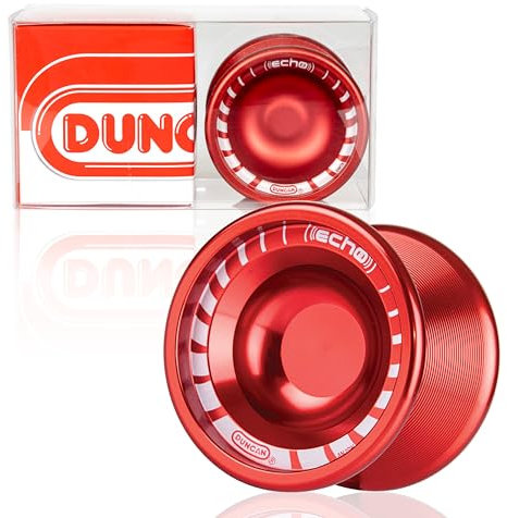Duncan Toys Echo 2 Yo-Yo [Rot], Unreaktionsschnelles Pro Level Jo-Yo, konkaves Lager