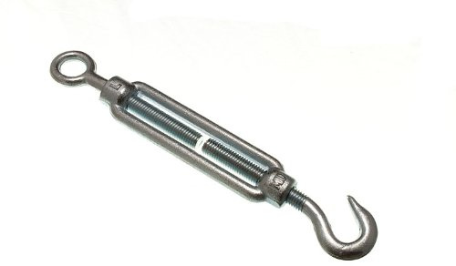 40 x TURNBUCKLE Fencing Wire Rope TENSIONERS Strainer Hook - Eye M10 BZP