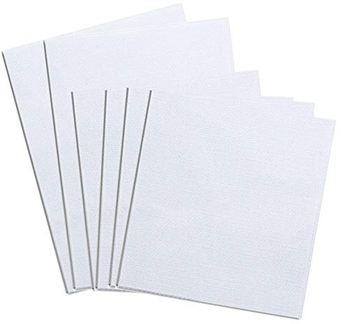 Kreuzstich-Stoff, 6 Stück weißer Kreuzstichstoff Aida-Tuch Stickerei Stoff weiß Reserve-Aida-Tuch Stickerei Leinenstoff 2stück 30,5 x 45,7 cm 4stück 30,5 x 30,5 cm