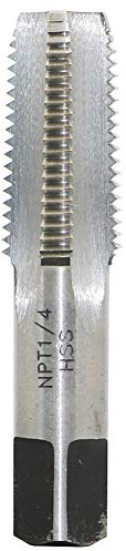 1/4-18 NPT HSS Kegelrohrgewindebohrer, hochwertiger Schnellarbeitsstahl 6542, verwendet für konventionelles Maschinengewindebohren oder CNC-Gewindebohren, kann Stahl und Edelstahl gewinden