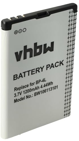 vhbw Akku kompatibel mit Artfone CS182 BP-4L | Handy Smartphone Telefon (1000 mAh, 3,7 V, Li-Ion)