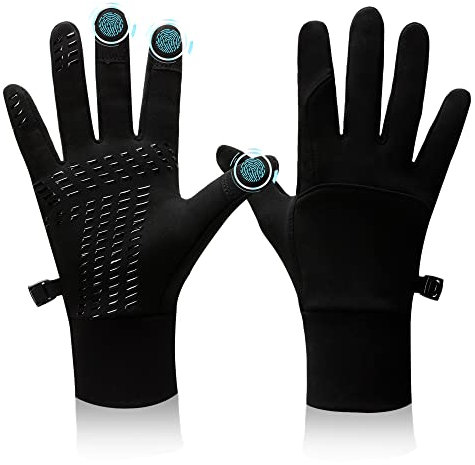 BLUEVER Touchscreen Handschuhe Radsporthandschuhe Herren Damen rutschfest Winddicht Fahrradhandschuhe Winterhandschuhe für Radfahren Laufen Fahren Joggen Skifahren(S)
