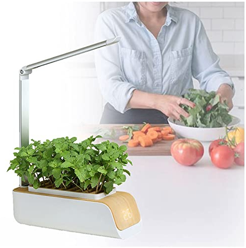 VVLXRIC Hydroponie Kit Complet, Lampe LED Horticole LumièRe De Remplissage Automatique 16h, Hauteur RéGlable, Potager D IntéRieur, Convient pour La Culture Hydroponique, Les Plantes Succulentes, Etc