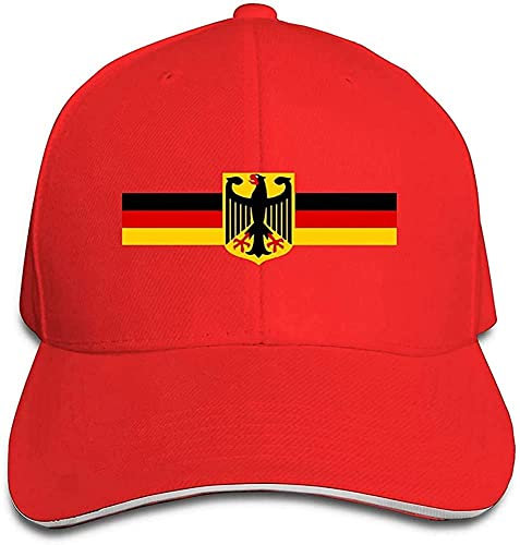 Hip-Hop-Hut Deutsche Flagge Mit Adler Sonnenmütze Verstellbar Hut Freizeit Schirmmütze Für Herren Sommer Erwachsenen