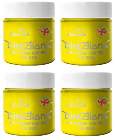La Riche Directions Semipermanente Haarfarbe 100 ml Dose 4 Packung (Bright Daffodil)