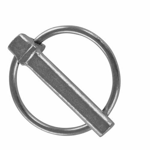 Set 100 x Klappsplint | 9,5 x 42 mm | weiß verzinkt | Sicherungselement | Maschinenbau | Fahrzeugbau | Lagesicherung | Bauteile | Splint | zum Klappen