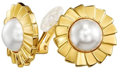 Traveller Ohrclip - Perle - 22kt vergoldet - 114269