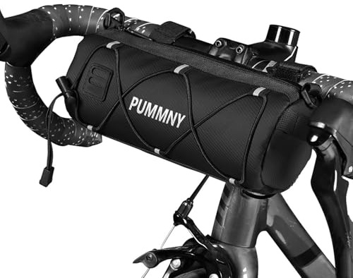 Bolsa para Manillar de Bicicleta, Manillar Impermeable, Multifuncion, 2.5L | Gran Capacidad, Accesorios Bicicleta Montaña, para Carretera Bicicleta de Montaña(Negro)
