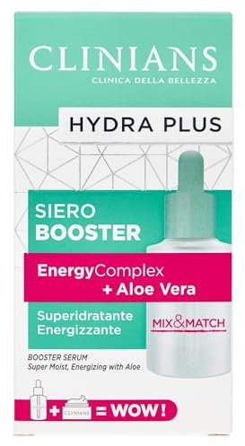 CLINIANS | Hydra Plus Siero Booster, Dermatologicamente Testato, Made in Italy, 30 ml