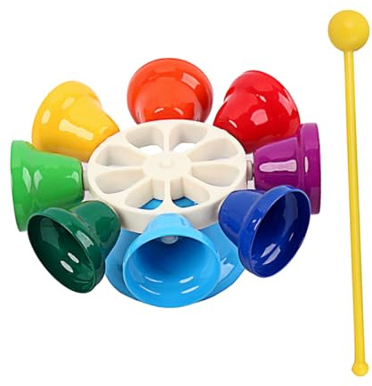 ERINGOGO Bunte Handglocken Für Musikalische Früherziehung Pädagogisches Spielzeug Hand-augen-koordination Und Klangwahrnehmung Für Kindergarten