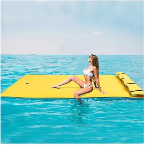 CCKUYT Schwimmendes Wasserpad, schwimmende Wassermatte, Schaumstoff-Wasser-Schwimmpad, reißfester XPE-Schaum für Wassererholungsbecken, Strand, Ozean