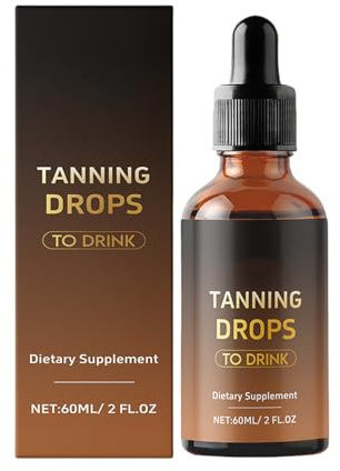 abbronzanti senza sole da bere, bevanda per abbronzatura orale, abbronzante goccia bevibile, aumenta il melan-in naturalmente, graduale nutriente per il viso abbronzante goccia per uomini donne