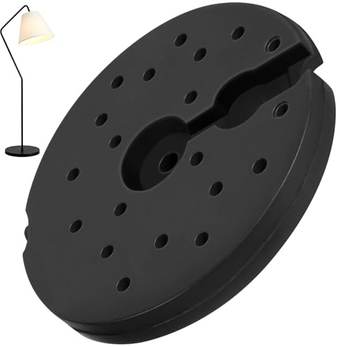 Floor Lamp Base Weight, 9.3Inch Plastic Table Lamp Round Base Weight Replacement For Home Bedroom Living Room