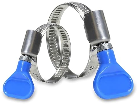 Slangklemmen 20 Stück,Schlauchklemme Edelstahl 10 Kleine 25-40mm 10 Groß 32-50mm,Schlauchschelle Set für Waschmaschine Gartenschlauch Wasser Rohr, Haus Gasrohr