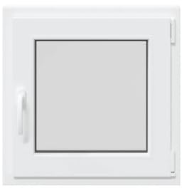 Genérico Finestra per Seminterrato RISOR 60x60cm Anta Ribalta DIN Destra,Bianco,12.45kg,4108343