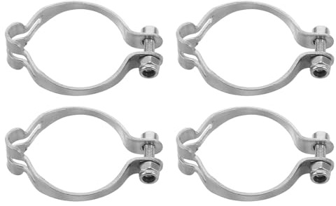 Cabilock 4Pcs 25.4Mm Bike Cable Clamp Metal Wire Management Clips Adjustable Brake Cable Guide Housing Holder for Bicycle Line Pipe Routing
