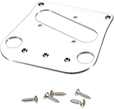 Upgraded Metal Guitar Bridge Plate B5/B50 Tuning Retention & Resonance Simple Drop-in Replacement Wear Resistant Bridge Plate