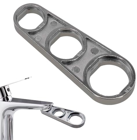 Multifunctional Faucet Aerator Key - Dual-Sided 6-in-1 Removal Wrench Tool - 16mm to 28mm Tap Spanner for Kitchen Sink & Bathroom Aerator Replacement - Efficient Water Flow Maintenance Tool