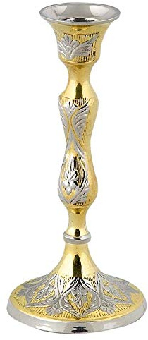 Christlich-orthodoxe Kerzenhalter aus Bronze (82 g).