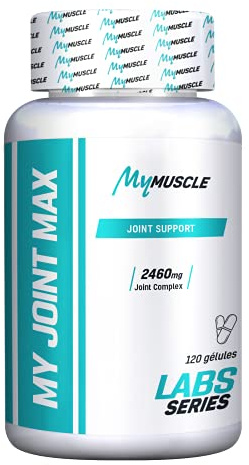 MyMUSCLE - My Joint Max - Complexe pour Articulations - Collagène Hydrolysé + Vitamine C + Glucosamine + Sulfate Chondroïtine + MSM - 120 Gélules