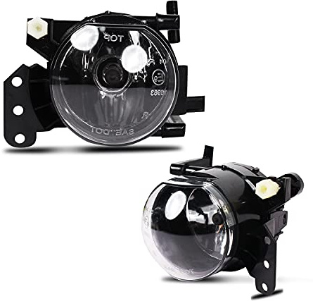 WISGOL Nebelscheinwerfer passt für BMW 5 Series (E60/E61) 03-07 3 Series SDN/WGN E90/E91 04-12 M-package 3 Series CPE/CONV E46 03-07 6 Series E63/E64 03-10 BMW X3 E83 03-06 Ein Paar Saubere Linse HB4