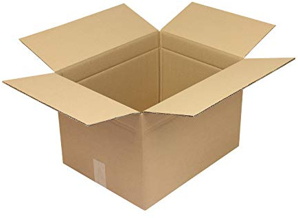 Verpackungsheld Wellpapp-Faltkarton 2-wellig, 450x350x300mm, A3, Qual. 2.30BC, braun, FEFCO 0201, 30 Stück