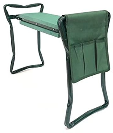 Garten-Kniehocker, zusammenklappbar, tragbar, Garten-Schaumstoffstuhl, Sitz, Gartenarbeit, Kniepolster, gepolsterter Hocker, 2 in 1, mit Griffen, Mehrzwecknutzung (Color : Green, Size : 60x27x49cm)