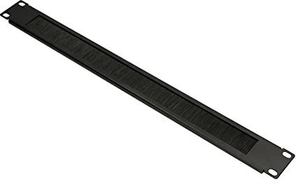 Extralink, Organizador de Cables Especialmente diseñado para Montaje en Rack, 1U, Montaje Horizontal de Parachoques, con Pasaporte de Cepillo, Color n