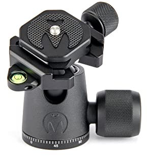 3 Legged Thing AirHed Neo 2.0 Tripod Head - 360 Degree Arca-Swiss Compatible Ballhead - Tripod and Monopod Compatible (AHNEODARK2.0)
