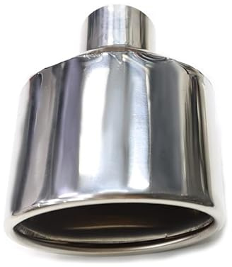 Silenciador Escape Tubo Cola Coche Punta Escape Coche Ovalada Universal Acero Inoxidable para Benz W204 Clase C Punta Silenciador 47mm Tubo Escape Entrada Única